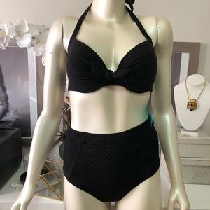 Black Push-up High Waist Bikini